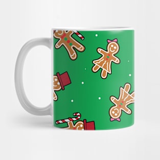 Gingerbread people pattern Mug